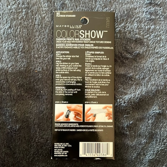 Maybelline Color Show Nail Stickers Mirror Effect *Platinum Standard* - Picture 2 of 4